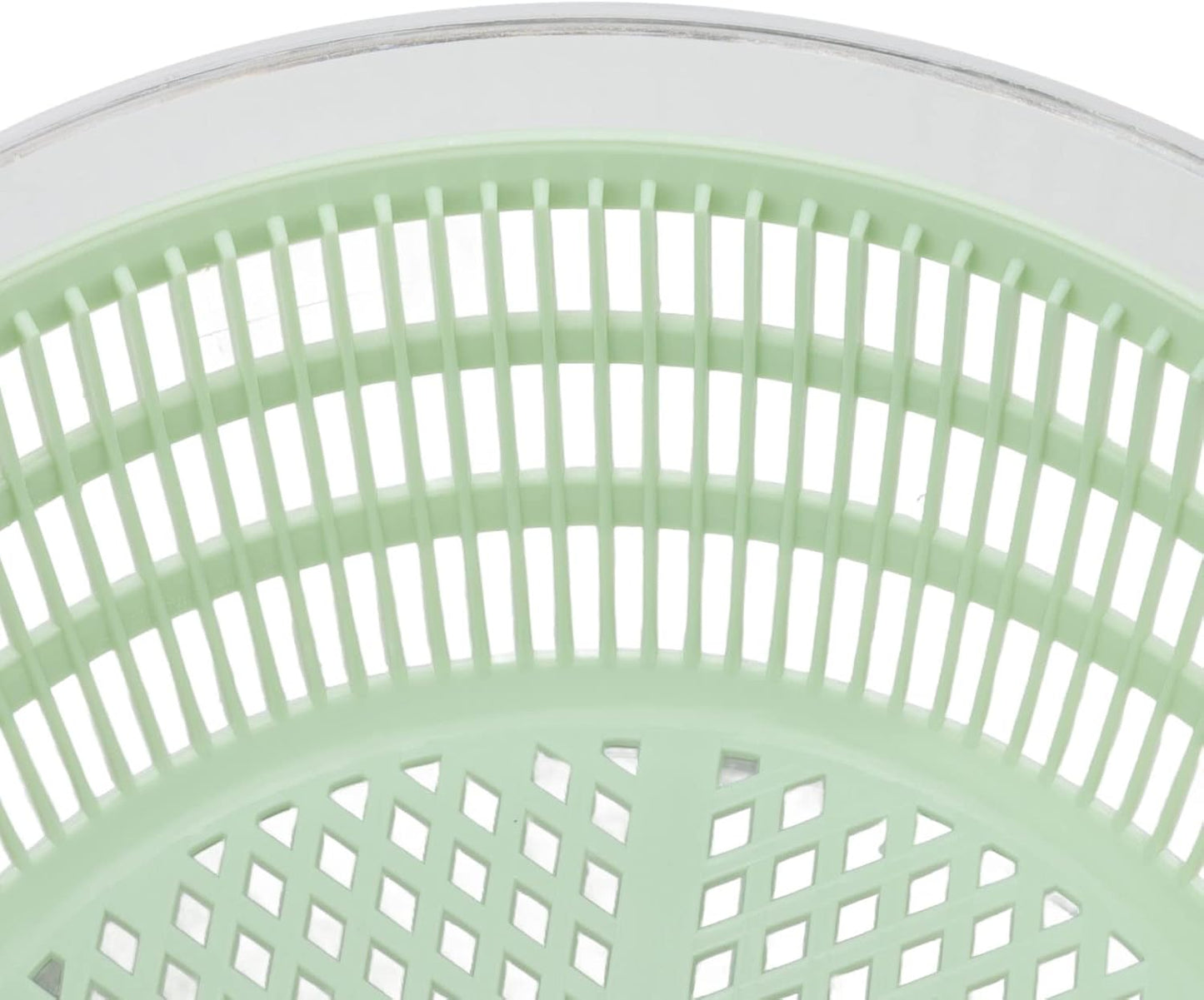 Salad Spinner, Lettuce Spinner Fruit And Vegetable Wash 4L Vegetable Dryer PP Salad Spinner with 2 Lid Locks for Home Kitchen Green