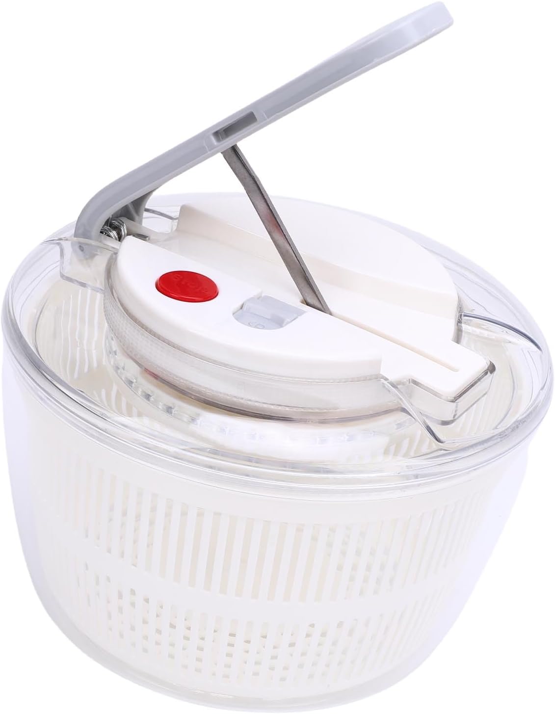 SENECESLI Salad Spinner, Easy Press Vegetable Dryer PP for Lettuce (Black)