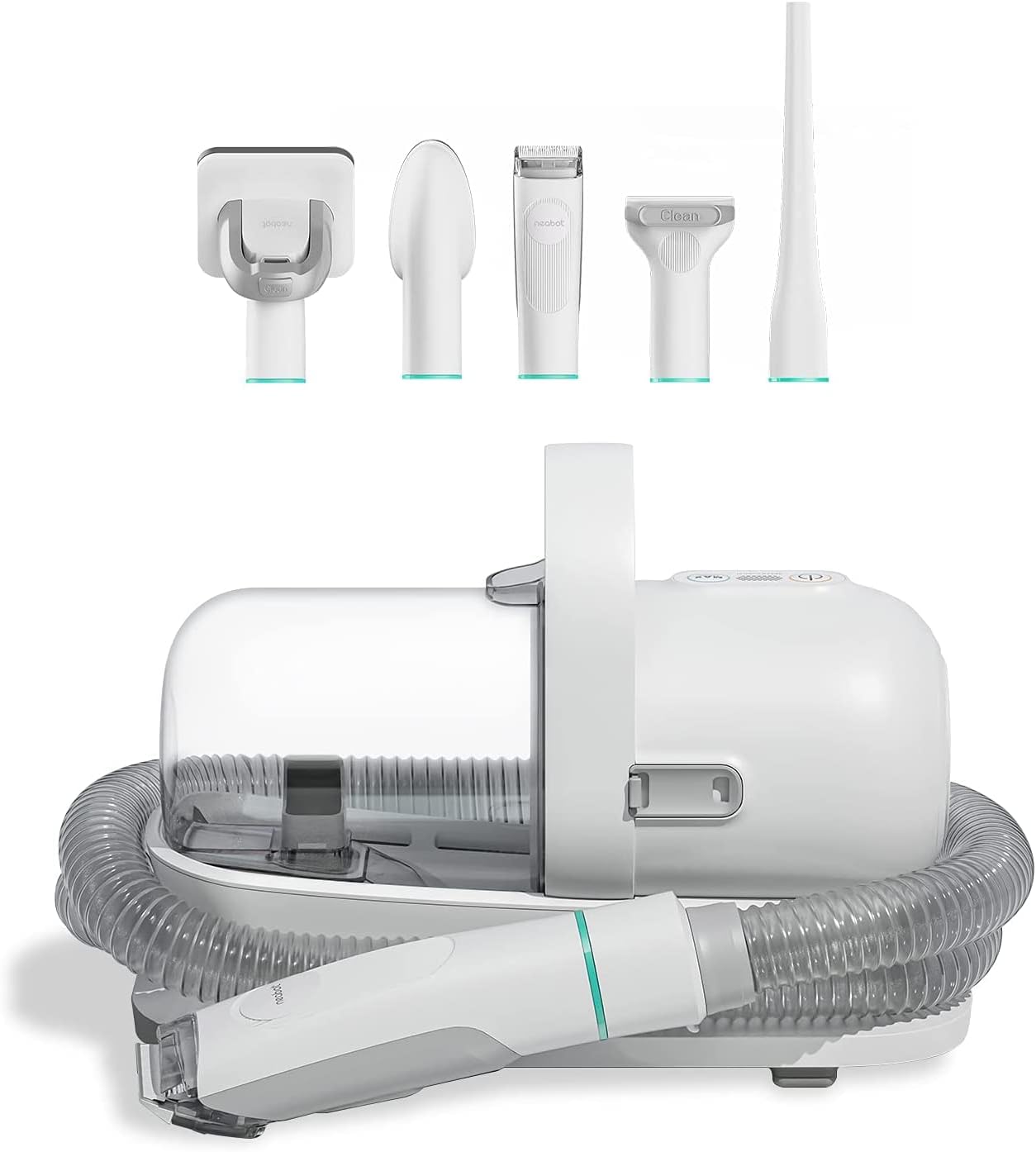 neabot P1 Pro Pet Grooming Kit & Vacuum Suction 99% Pet Hair, Professional Grooming Clippers with 5 Proven Grooming Tools for Dogs Cats and Other Animals1