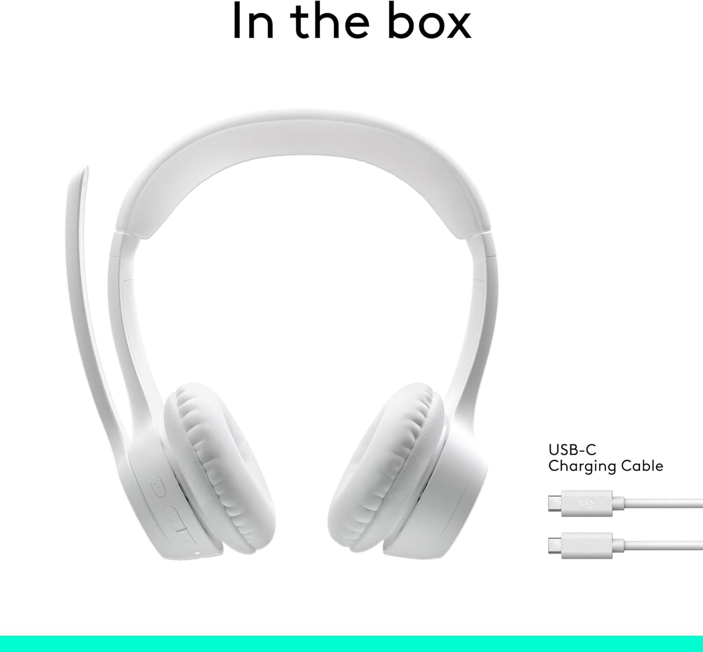 Logitech Zone 301 Wireless Bluetooth Headset with Noise-Canceling Microphone, Compatible with Windows, Mac, Chrome, Linux, iOS, iPadOS, Android – Graphite