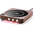 Coffee Mug Warmer, KRGMNHR Coffee Cup Warmer for Desk Use Auto Shut Off, 3-Temperature Settings, Candle Wax Warmer Heating Plate (Up to 180° F/80 °C), Wood Grain