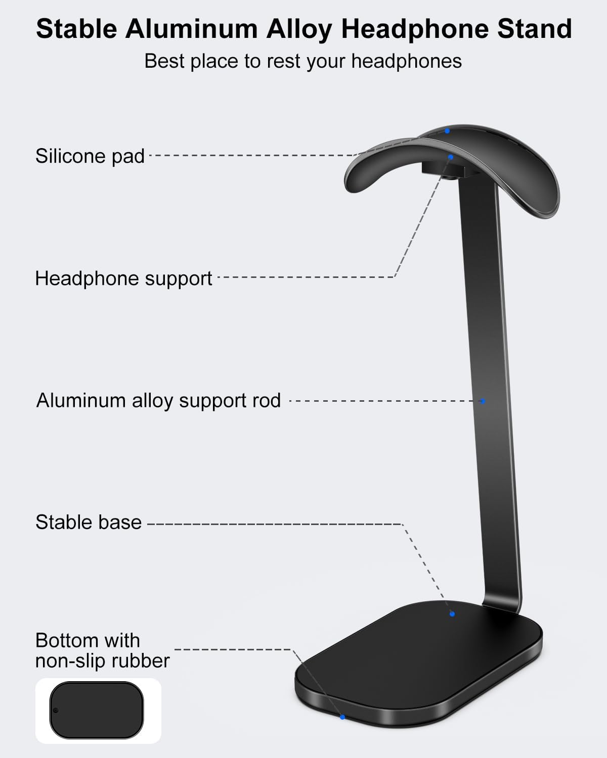 Purilite Select Wooden Headphone Stand