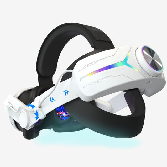 Crspexil Head Strap Battery Pack for Meta Quest 3, with Extended 12000mah Battery Pack,with RGB Light(Compatible with Meta Quest 3S)
