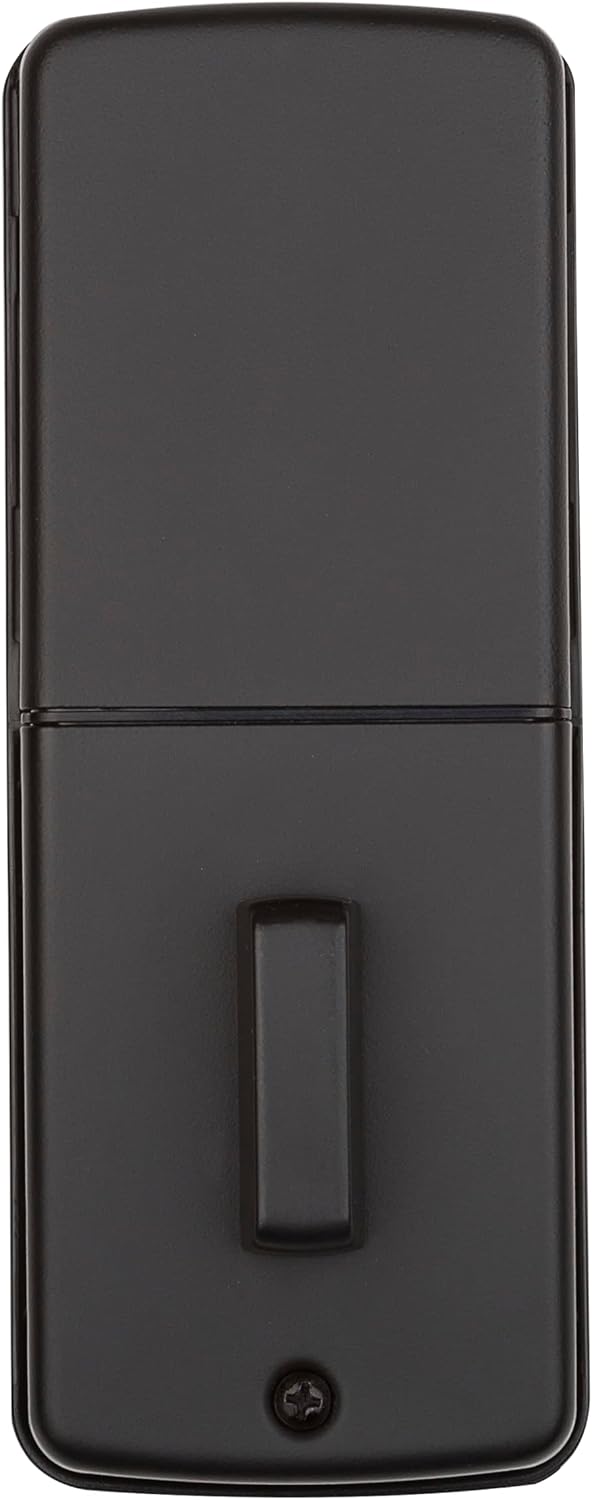 Weiser Powerbolt 3 Matte Black Keyless Entry Door Lock/Deadbolt Lock, 10-Button Keypad Door Lock with Auto Lock and 12-Month Battery Life, Electronic Door Locks for Front Door, Home Décor