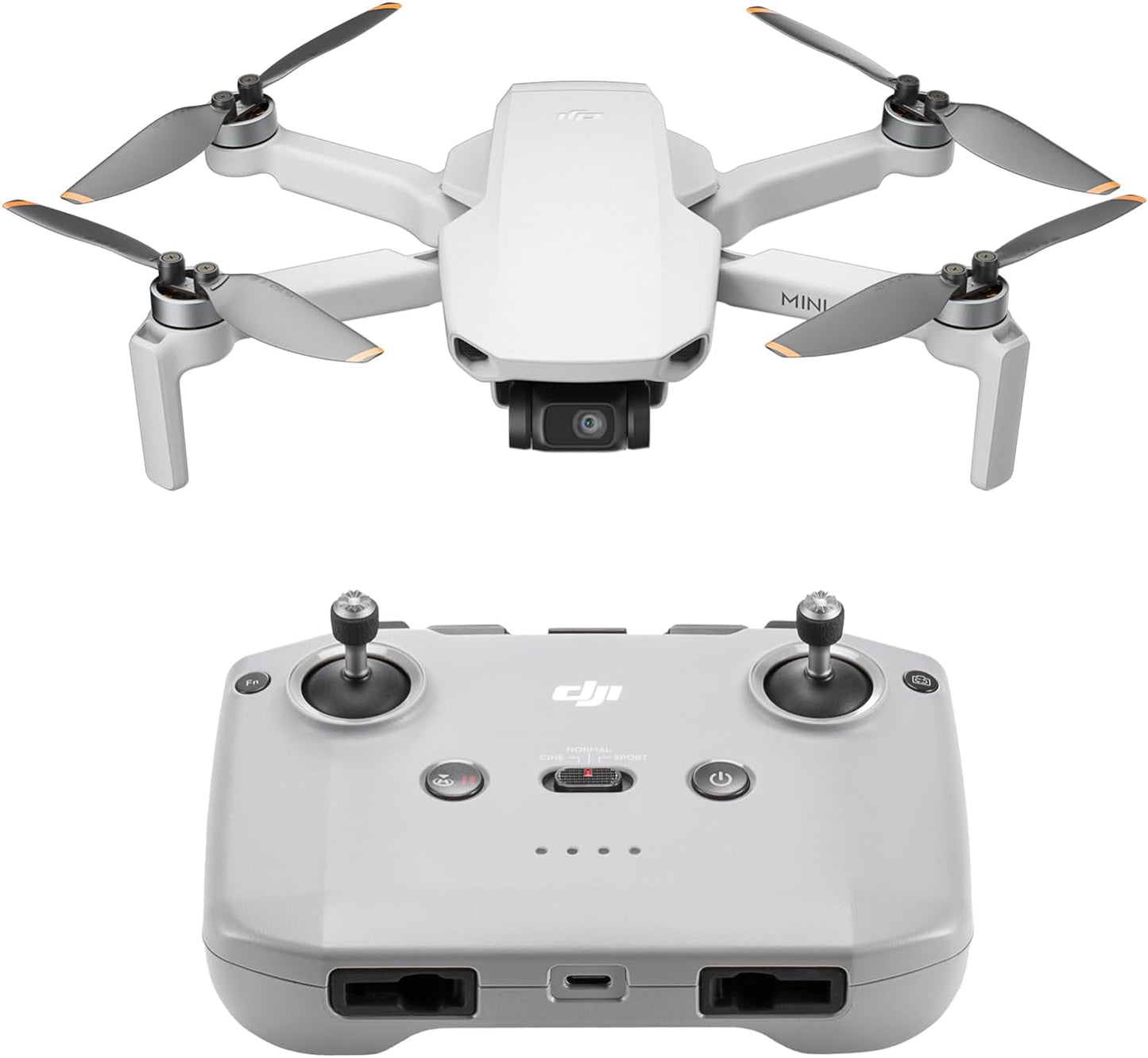 DJI Mini 4K Camera Drone Combo, Drone with 4K UHD Camera for Adults, Under 249 g, 3-Axis Gimbal Stabilization, 10km Video Transmission, Auto Return, 2 Batteries for 62-Min Max Flight Time, QuickShots