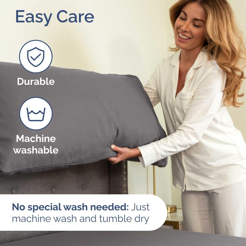 Extra Deep Queen Sheet Set - 6 Piece Breathable & Cooling Sheets - Hotel Luxury Bed Sheets Set - Easy & Secure Fit - Soft, Wrinkle Free & Comfy Sheets Set - White Sheet Set w/Extra Deep Pockets