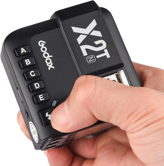 Godox X2T-N TTL Wireless Flash Trigger for Nikon Bluetooth Connection Supports iOS/Android App Contoller,1/8000s HSS,TCM Function,Relocated Control-Wheel,New AF Assist Light - PuriLite