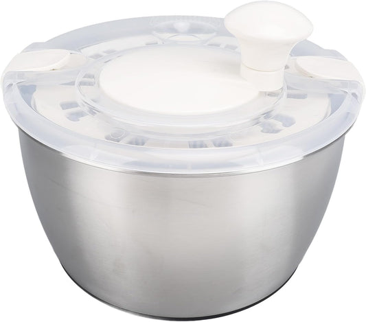 Salad Spinner, 5l Stainless Steel Vegetable Spinner Multifunctional Lettuce Dryer Bowl with Lid Drain Bowl Colander for Home Kitchen