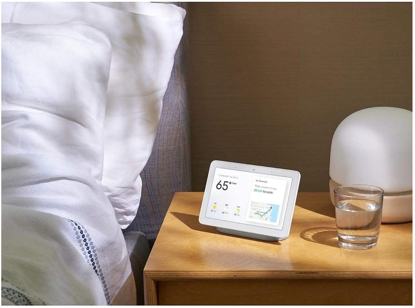 Google Nest Hub with Google Assistant - Sand (GA00517-CA)