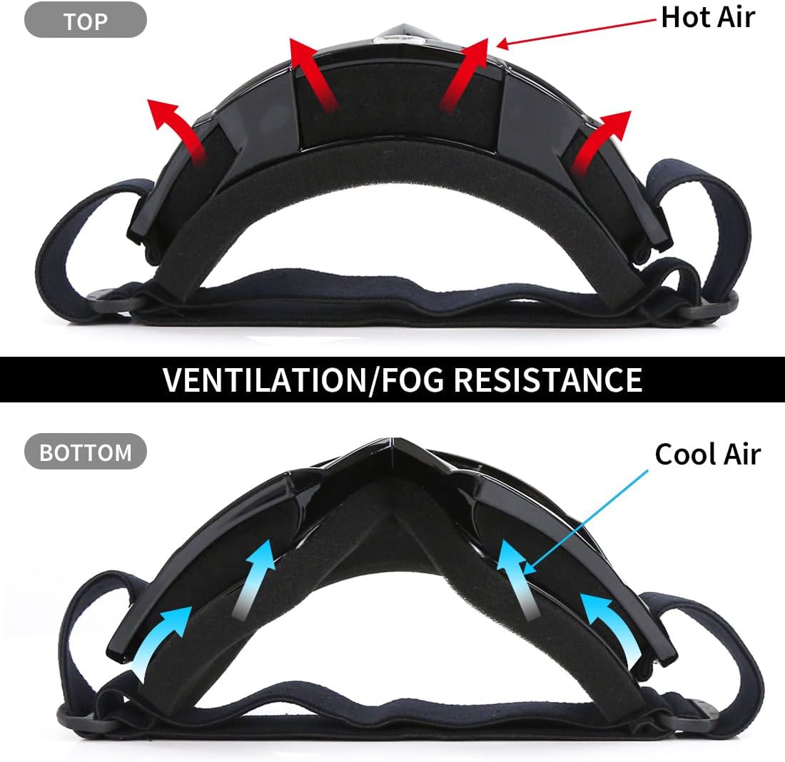 JAMIEWIN ATV Goggles Motorcycle - PuriLite
