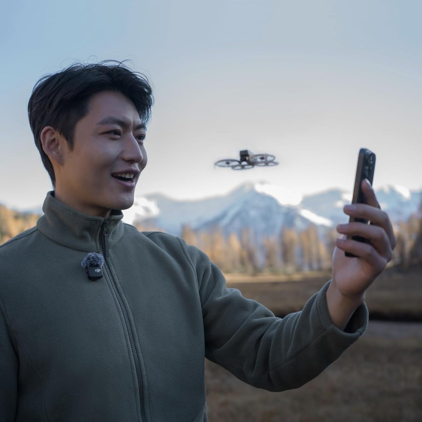 DJI Flip (RC-N3), Drone with 4K UHD Camera for Adults, Under 249 g, 3-Axis Gimbal Stabilization, 44000ft/13km Video Transmission, Palm Takeoff, Auto Return, 31-Min Flight Time, Intelligent Flight