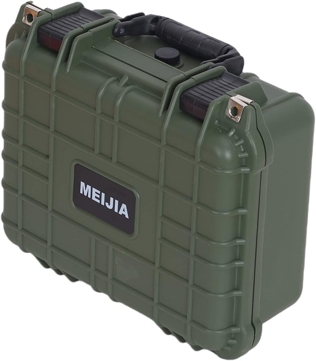 MEIJIA Portable All Weather Waterproof Protective Case,Hard Case,Camera Case with Customized Fit Foam,Fit Use of Drones,Camera,Equipments,Pistols,13.35 x11.63x5.98inches (Yellow)