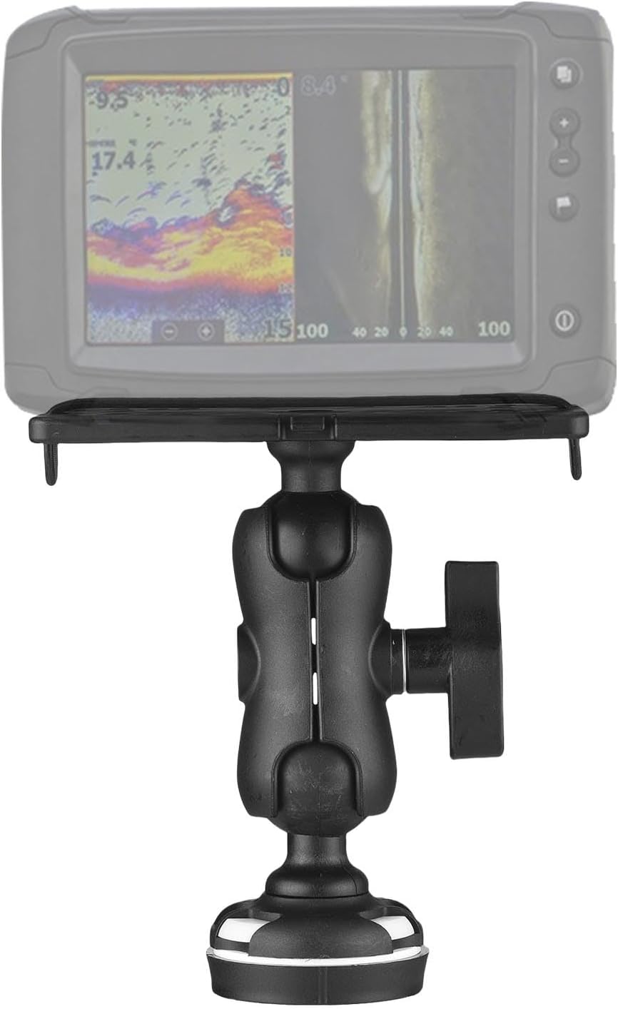 fosa Fish Finder Mount Base, Universal Fish Finder Bracket, Adjustable Kayak Electronic Holder with 360° Rotation Fishing Accessories