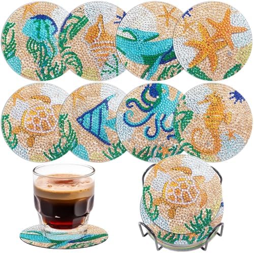 Purilite Select Cat Diamond Art Coasters Kit