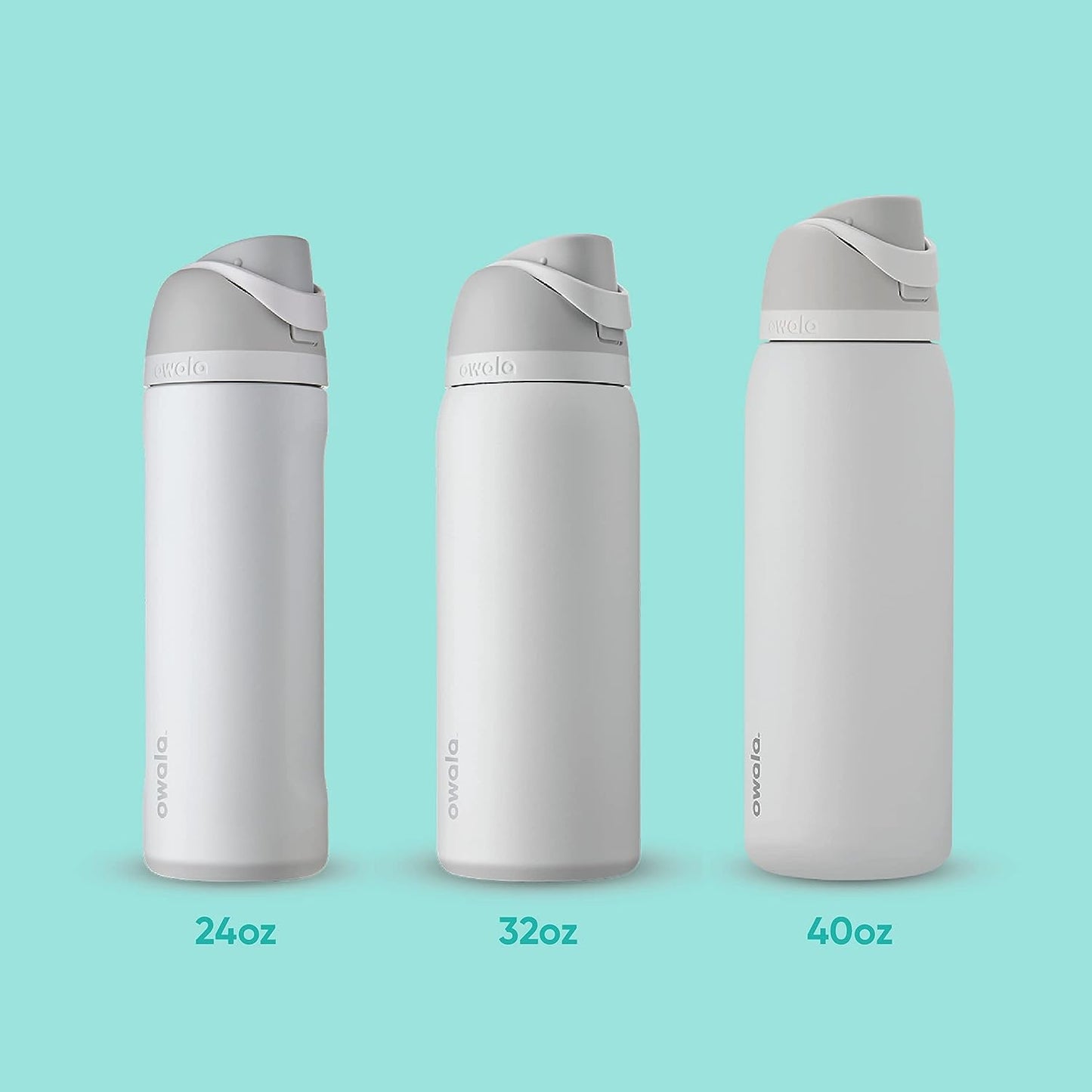 Owala FreeSip Insulated Stainless Steel Water Bottle with Straw for Sports, Travel, and School BPA-Free Sports Water Bottle, 24 oz, Beach House