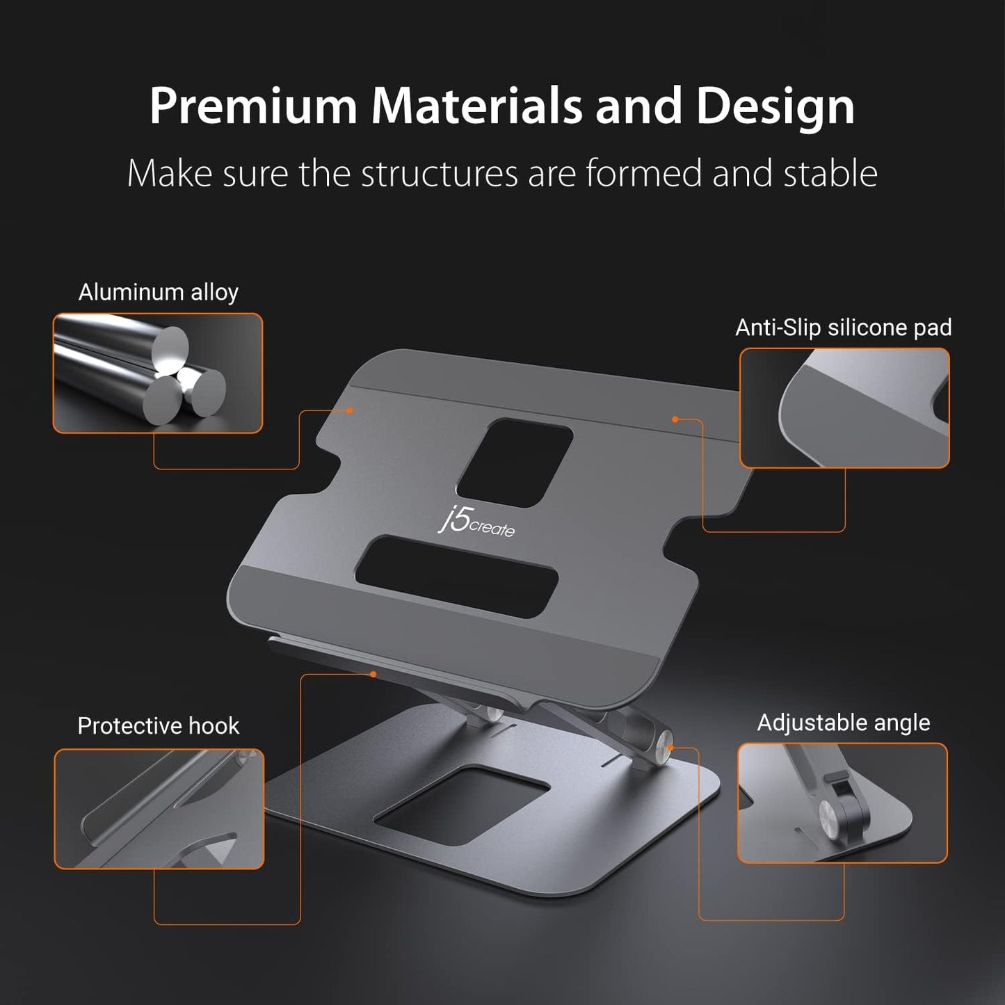Purilite Select Multi-Angle Aluminum Laptop Stand