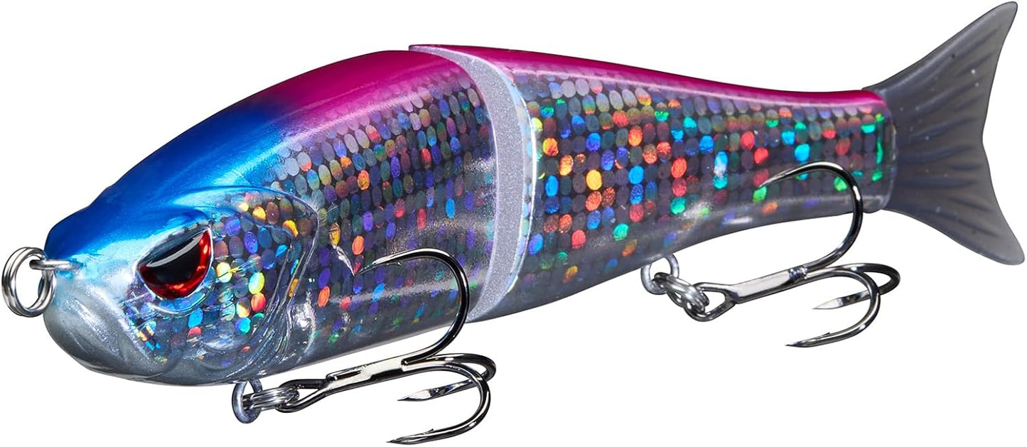 Bassdash SwimShad Glide Baits Jointed Swimbait Bass Pike Salmon Trout Muskie Fishing Lure