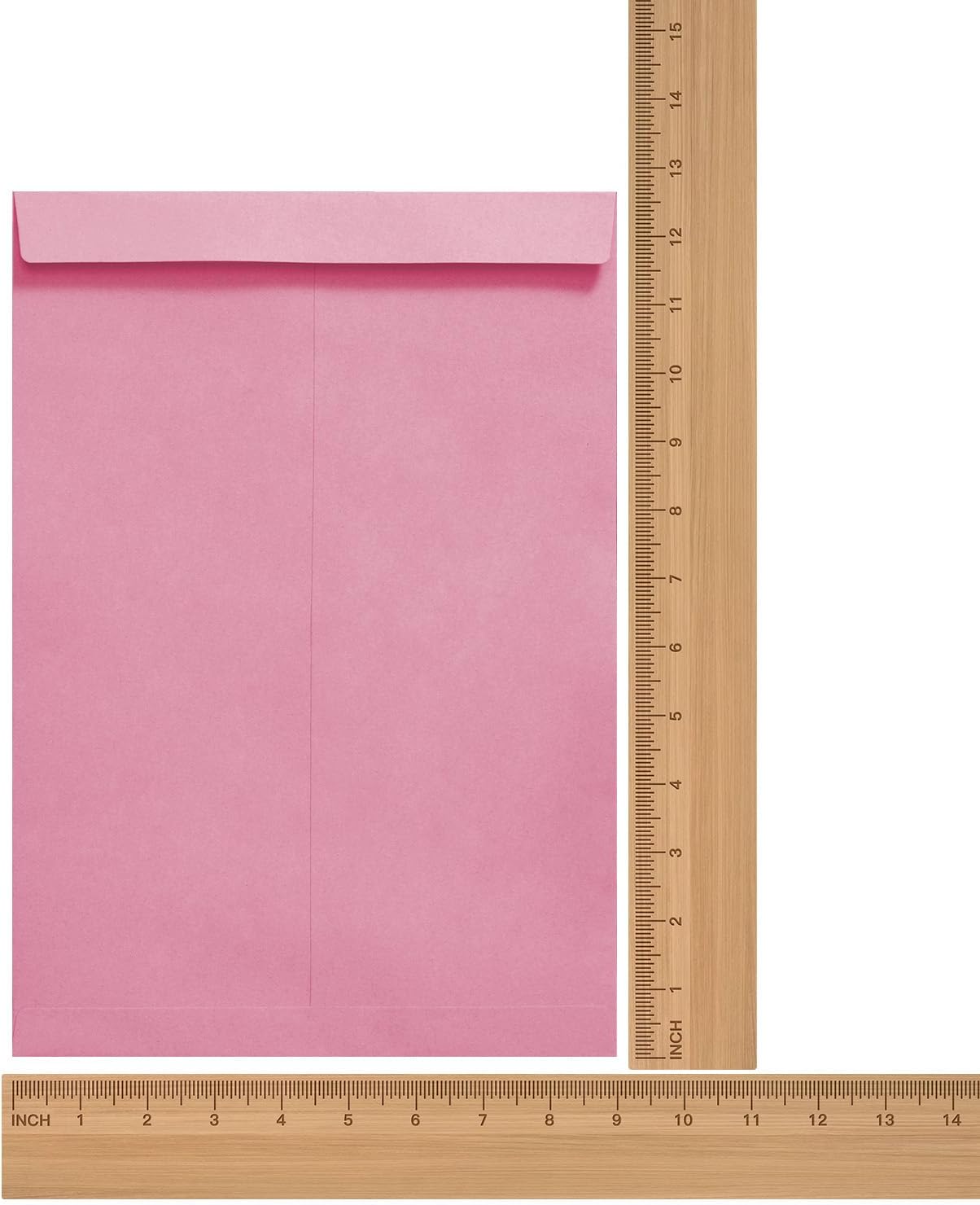 Tanshuqin 9" x 12.75" Self-Seal Catalog Envelopes 32lb Kraft Envelopes for Invitation Cards, Organizing and Storage, Pictures, Photos, Documents (100 PCS)
