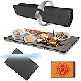Food Warming Mat, Upgraded Graphene Full Surface Heating Foldable Heater Food Pad, Compact Silicone Materials, 6 Heat Settings, Multifunctional Food Warmers for Parties Buffet, Events, Daily Life Use