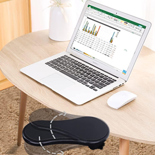 Ergonomic Computer Arm Rest and Desk Extender with Memory Foam Wrist Support, Adjustable Keyboard and Mouse Wrist Pad for Office, Gaming, and Laptop Use – Black