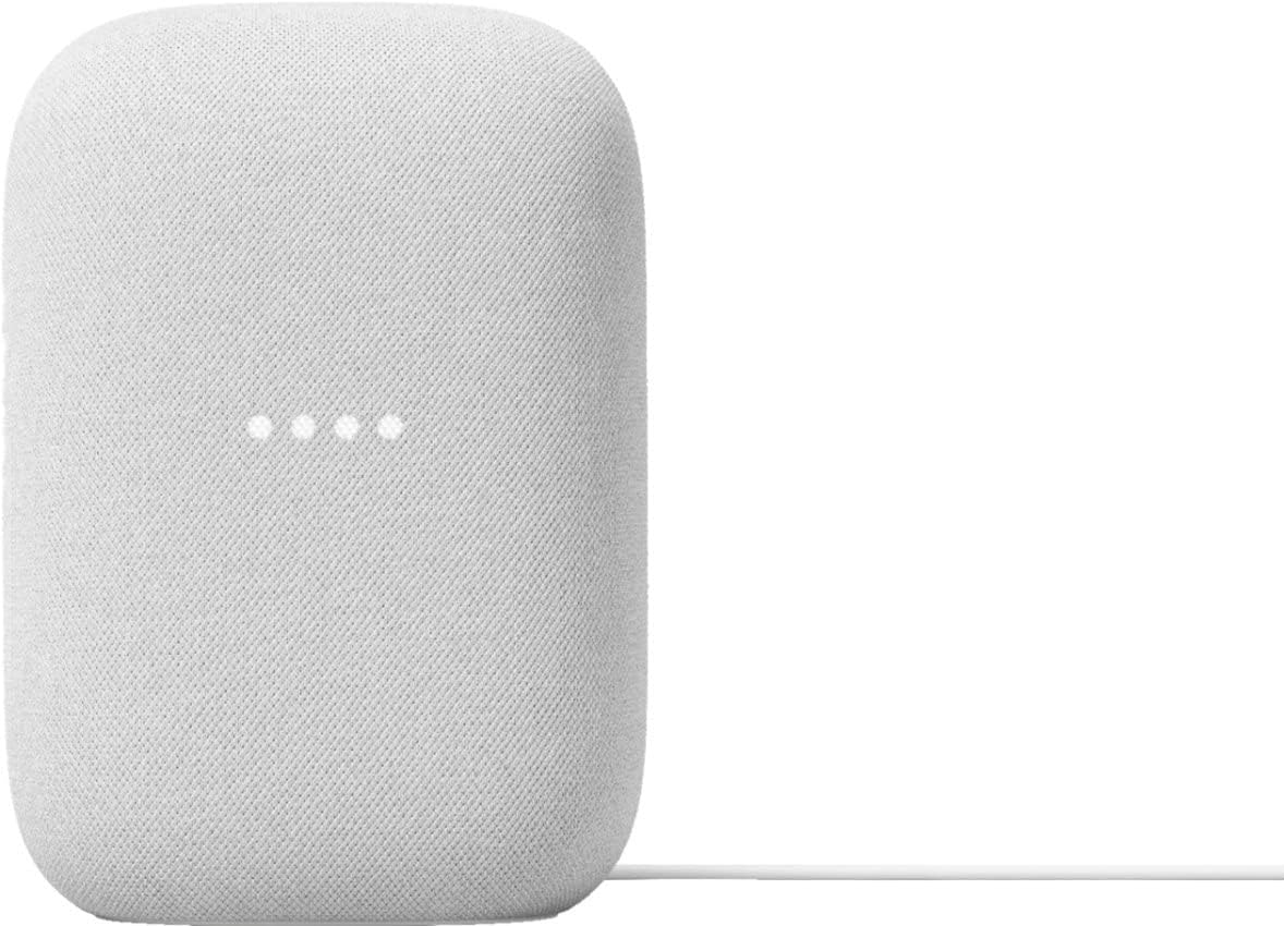Google Voice Bluetooth Speaker - Wireless Music Streaming, Powerful Sound, Built-in Assistant, Wi-Fi and Bluetooth Connection, Smart Home Control, Stereo Pairing (Charcoal)