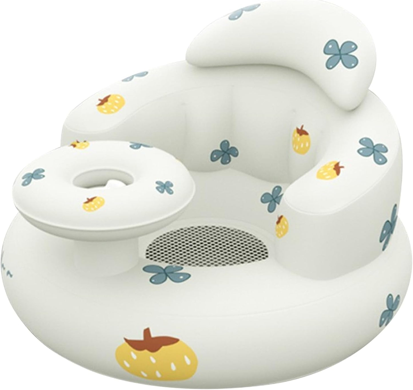 Inflatable Baby Seat for Baby 3-36 Months, Waterproof Inflatable Baby Chair with Tray, Blow up Baby Chair with Air Pumps, Baby Sitting Support for Sitting Up, Baby Shower