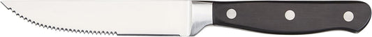 Amazon Basics Premium 8-Piece Kitchen Steak Knife Set, Black - PuriLite