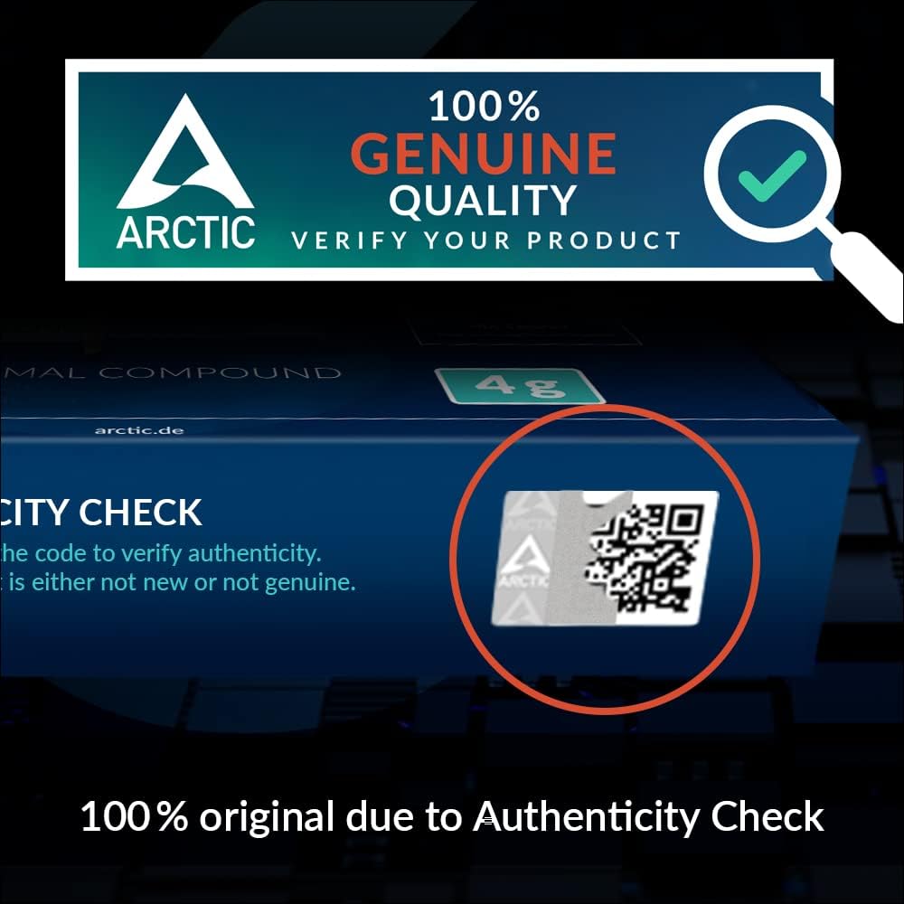 ARCTIC MX-4 (incl. Spatula, 4 g) - Premium Performance Thermal Paste for All Processors (CPU, GPU - PC, PS4, Xbox), Very high Thermal Conductivity, Long Durability, Safe Application, Non-Conductive