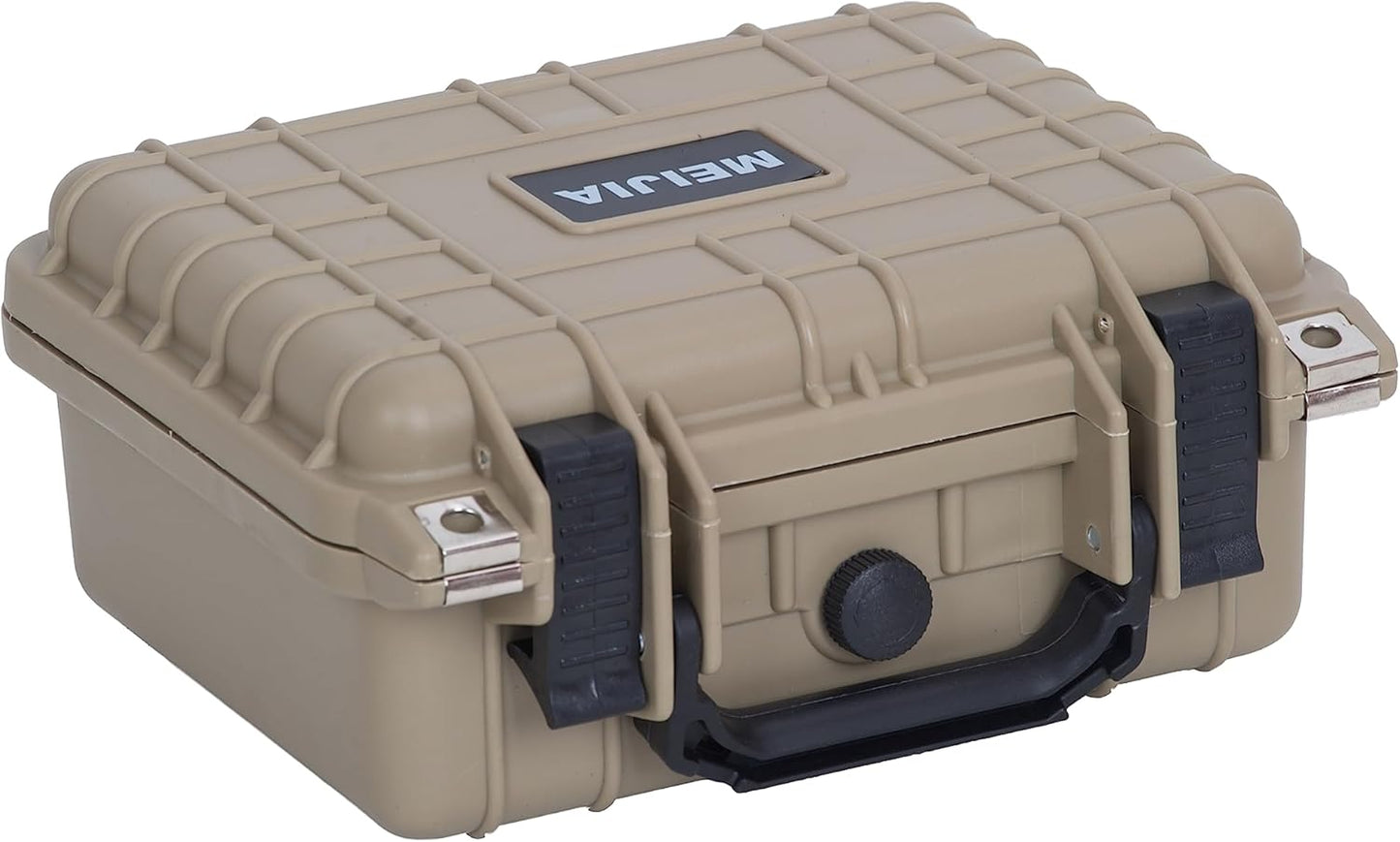 MEIJIA Portable All Weather Waterproof Protective Hard Case,Camera Case with Customizable Fit Foam,Fit Use of Drones, Camera, Equipments, 10.62inchx9.68inchx 4.87inch (Orange)