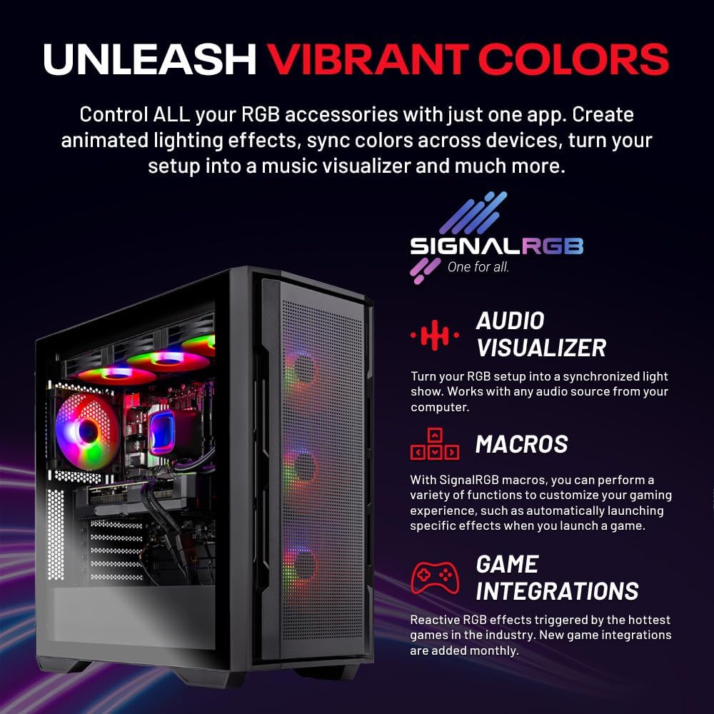 Skytech Shadow Gaming PC, Intel i5 13400F 2.5 GHz (4.6GHz Turbo Boost), NVIDIA RTX 4060 8GB GDDR6X, 1TB NVME, 32GB DDR5 RAM 5200 RGB, 650W Gold PSU, Wi-Fi, Win 11 Home