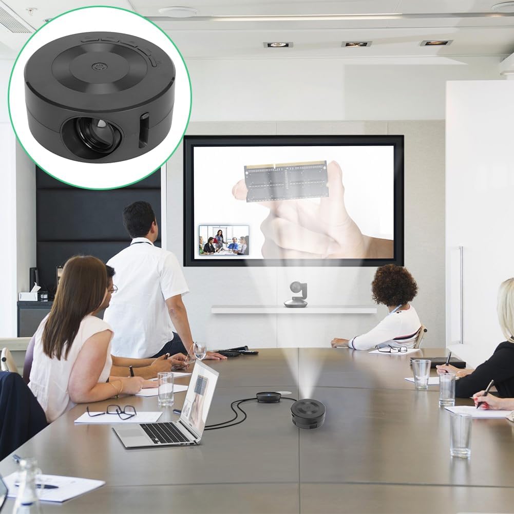 Mini Projector, Small Projector for Phone Mini Portable Video 1080P Supported Travel with Speaker Home Tablet Smartphone Movie Compatible USB Tech Gadgets Outdoor Tv