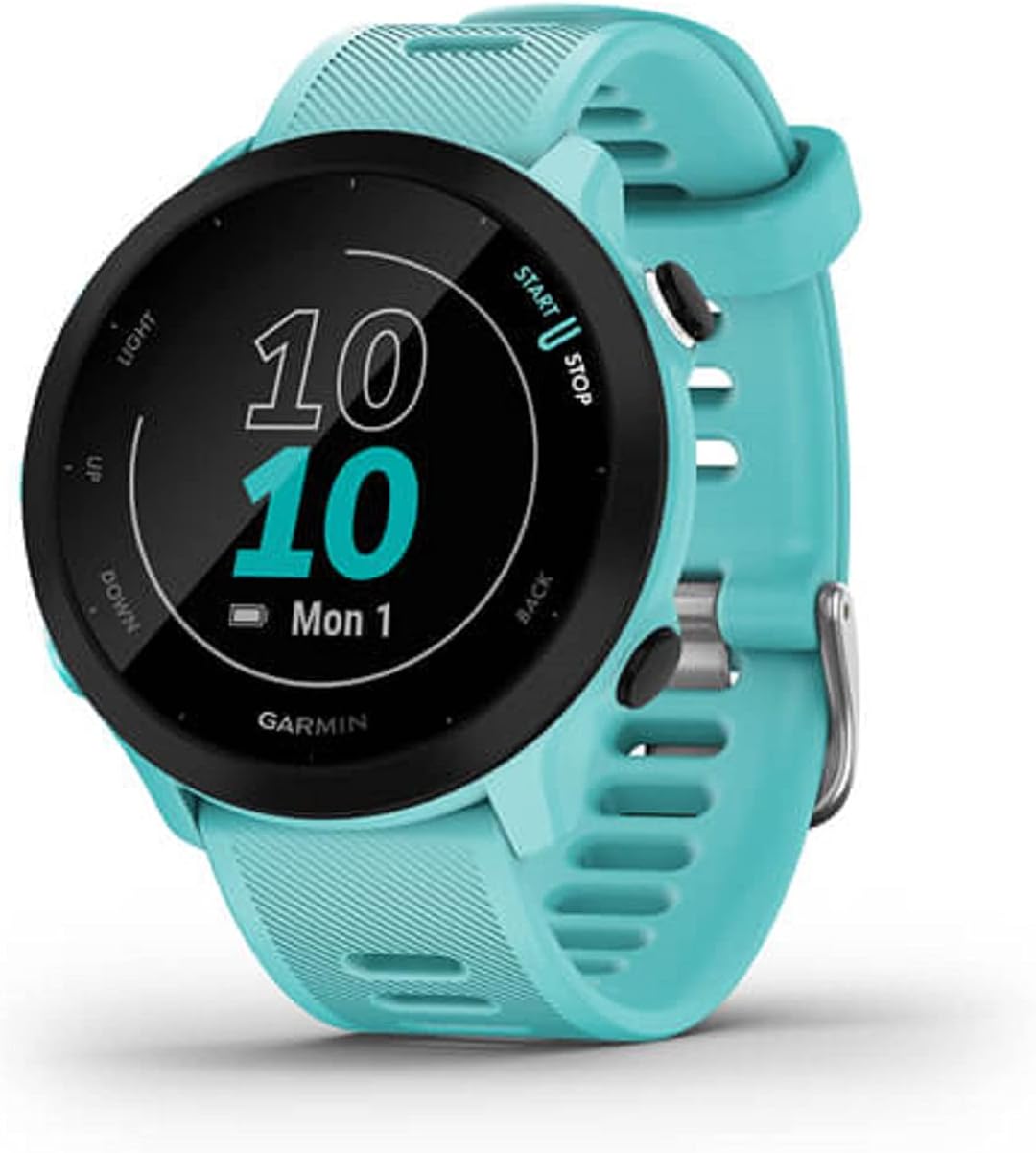 Garmin Forerunner 55, GPS Running Watch with Daily Suggested Workouts, Up to 2 Weeks of Battery Life, White