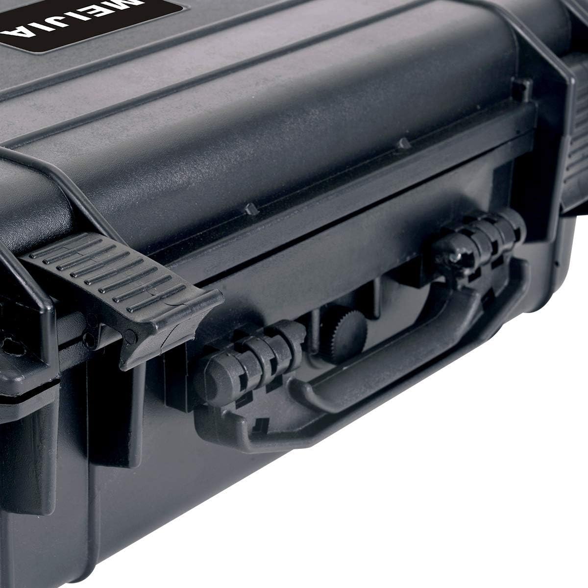 MEIJIA All Weather Portable Waterproof Hard Case,Camera Case with Customizable Fit Foam, Perfectly Protection of Camera, Drones,Pistols,Lens,Equipments,18.5 x14.06x6.93inches