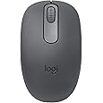 Logitech M185 Wireless Mouse, 2.4GHz with USB Mini Receiver, 12-Month Battery Life, 1000 DPI Optical Tracking, Ambidextrous, Compatible with PC, Mac, Laptop - Black