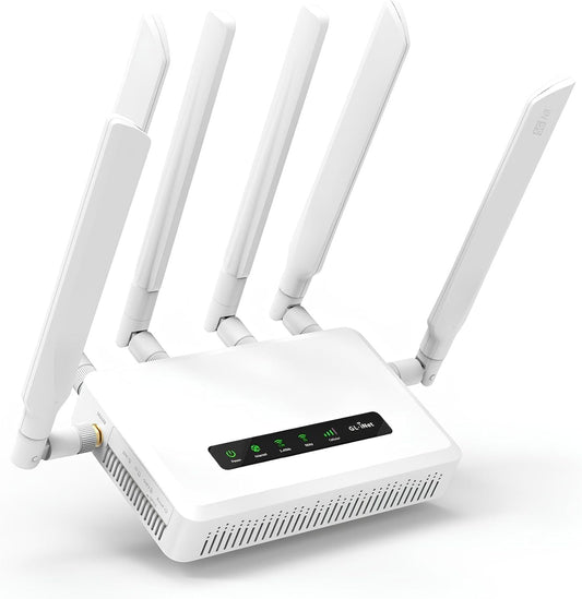 GL.iNet GL-X3000 (Spitz AX) | 5G Router | 5G NR AX3000 Cellular Gateway Router, Wi-Fi 6, Hotspot, Detachable Antennas, Dual-SIM, RV, T-Mobile & AT&T IoT Device Certified