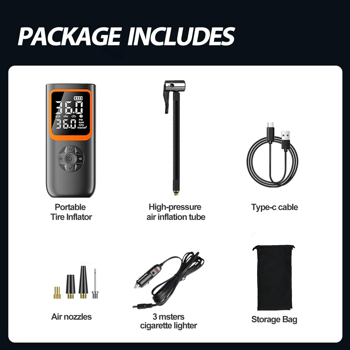 Purilite Select High-Capacity Cordless Tire Inflator – Inflate. Power. Go.