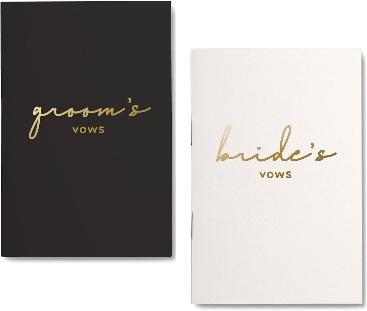 GroomBrideGifts Wedding Vow Book for His and Hers, Soft Touch, Perfectly Sized Bride and Groom Vow Books, Wedding Essentials, Wedding Registry Ideas, His and Hers Gifts