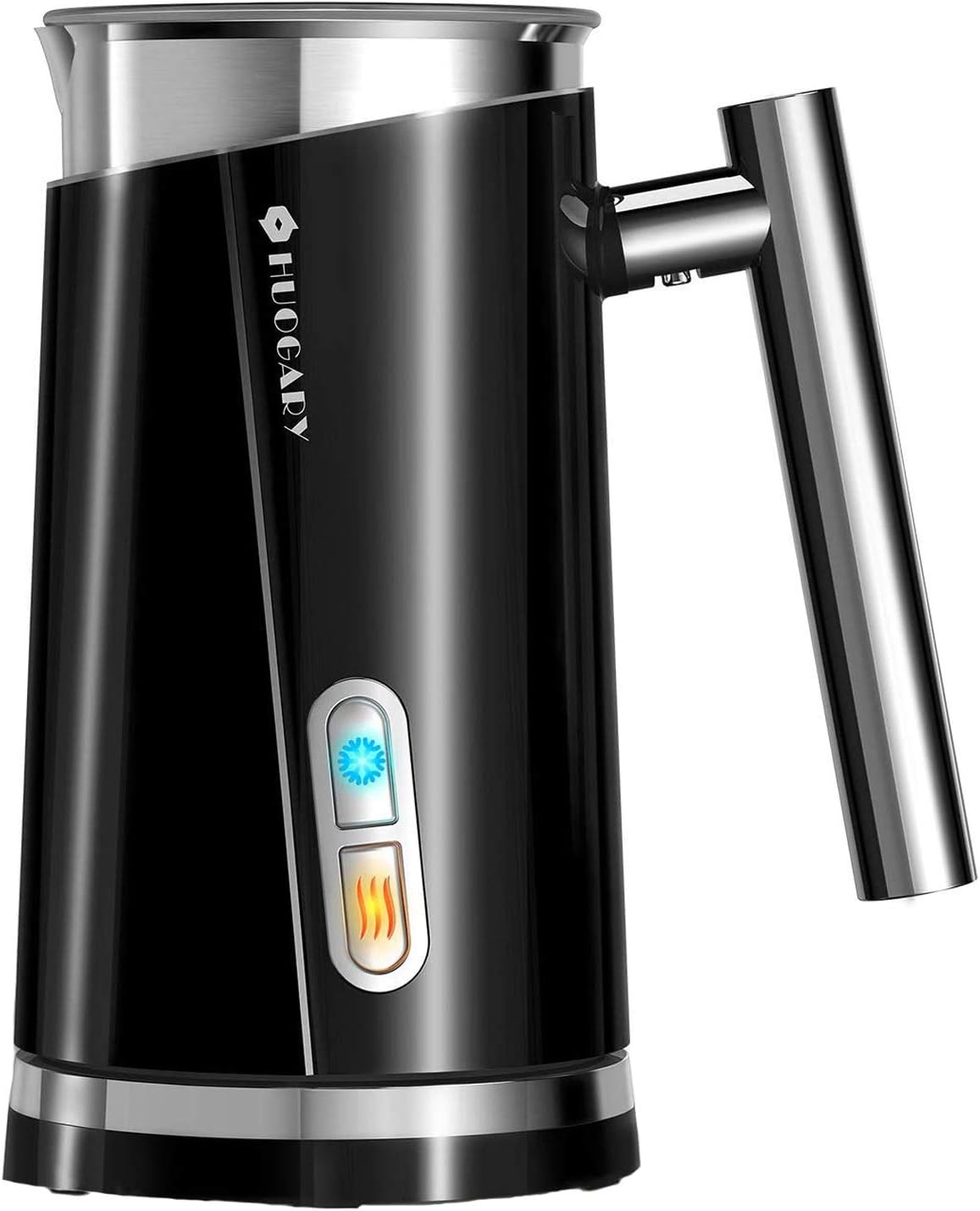 Huogary Electric Milk Frother, 4 in 1 Stainless Steel Milk Steamer, Milk Frother and Steamer for Coffee Milk Warmer for Latte, Cappuccinos, Macchiato
