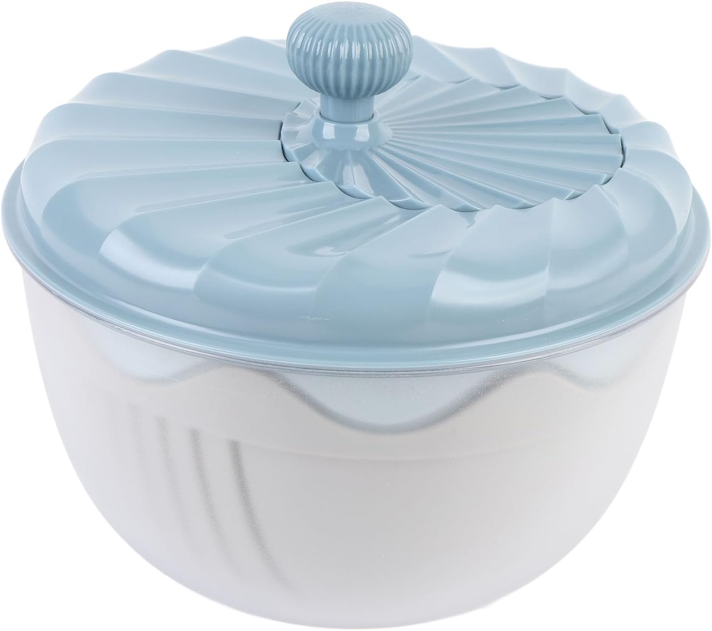 Salad Spinner Efficient Vegetable Washer and Salad Chopper for Home Kitchen Food Grade ABS Safe Material (Beige)