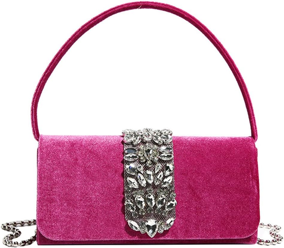 CORIOS Evening Bag for Women Rhinestone Clutch Bag Sparkly Crystal Handbag Bridal Wedding Purse Glitter Shoulder Bag
