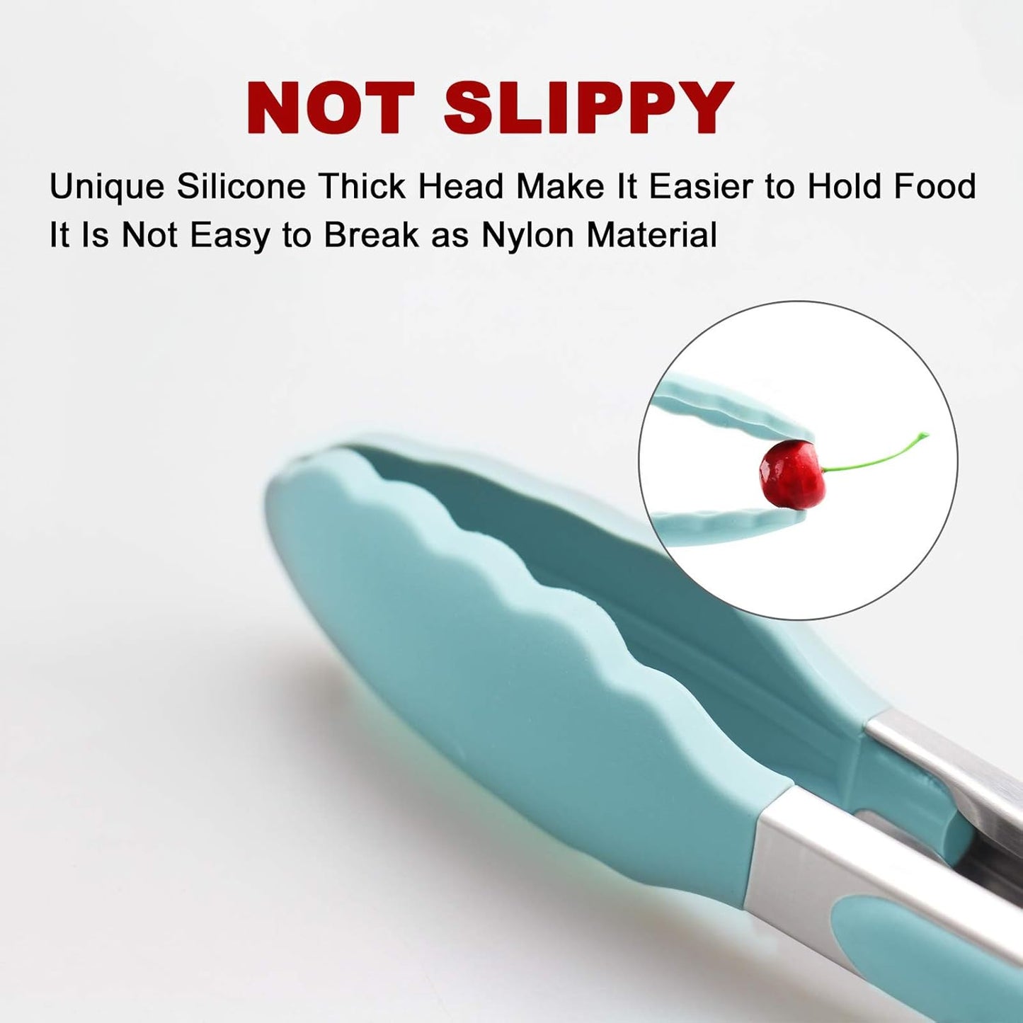 Purilite Select Silicone & Stainless Steel Kitchen Tongs