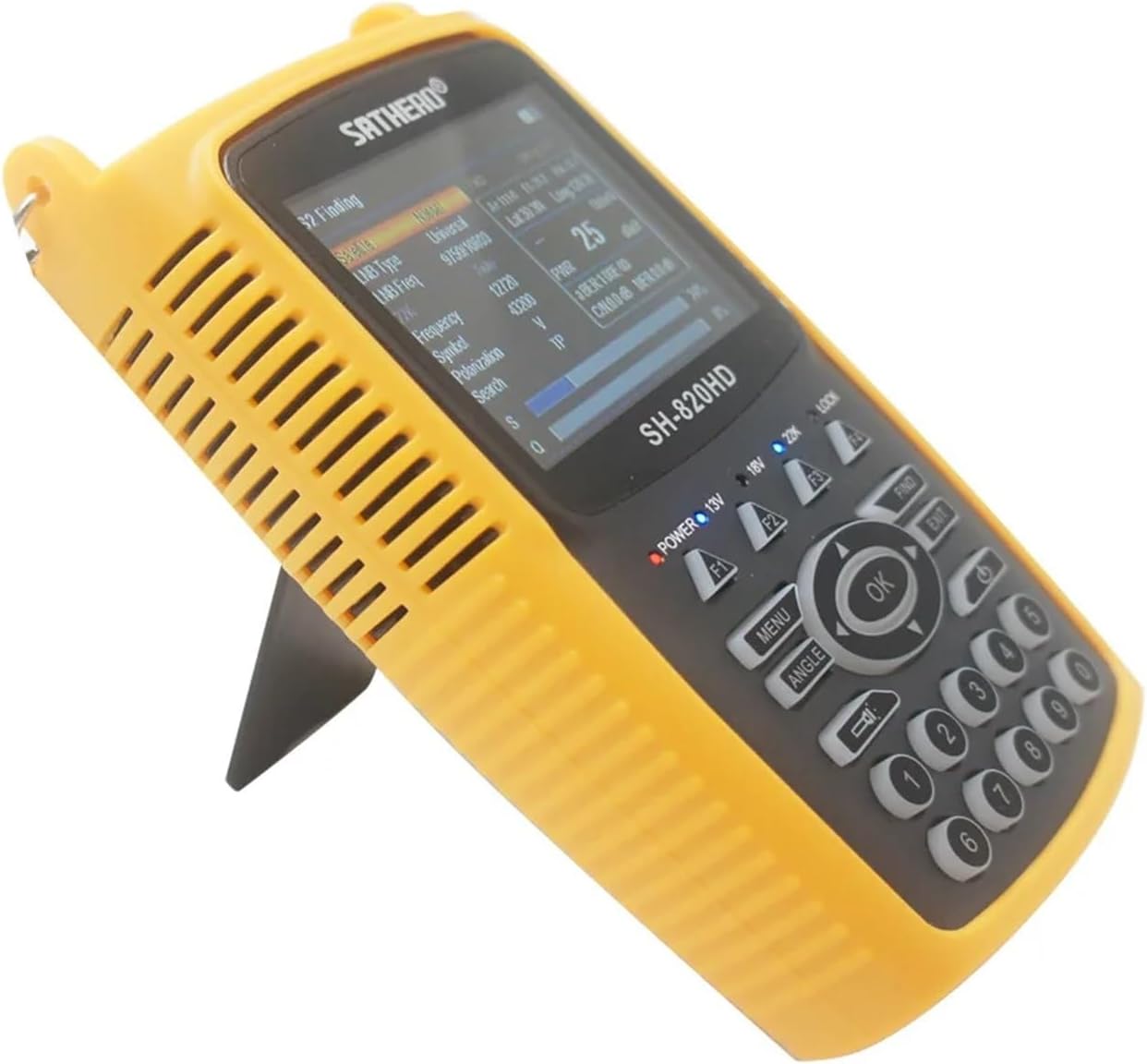 SH-820HD 3.5inch Combo Satfinder Satellite Finder Meter H.265 HEVC DVB-S/S2/T/T2/C/CCTV HD Digital Signal Finder Meter(S2)