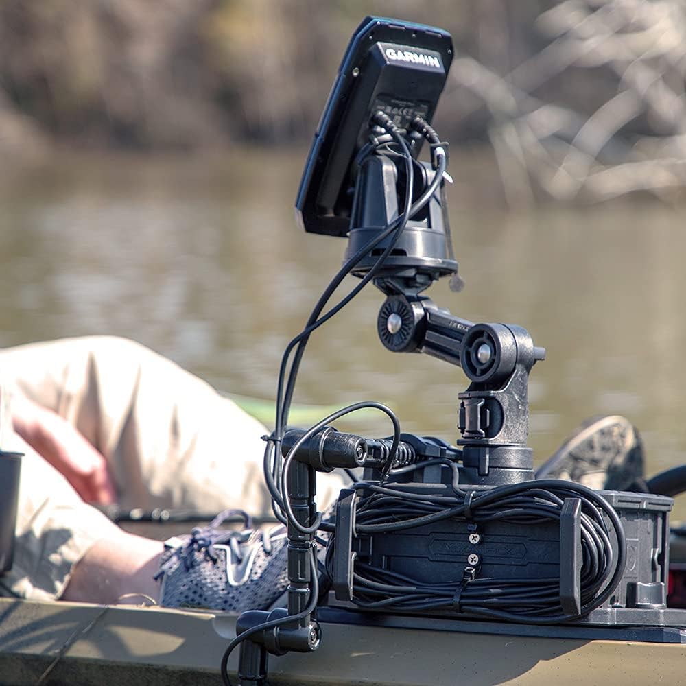 Yak Attack Round Base Fish Finder Mount, Black - FFP-1005