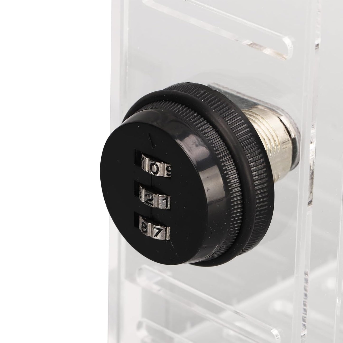 Universal Thermostat Guard Lock Box Small Clear Thermostat Cover with Combination Lock Fits Thermostats 4.92 X 3.74 X 1.97in or Smaller
