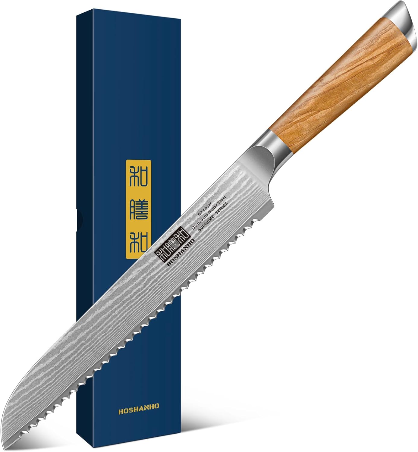 HOSHANHO Damascus Fillet Knife 7 Inch, Professional VG-10 Super Steel Boning Knife, Ultra Sharp Fish Knife with Ergonomic Handle