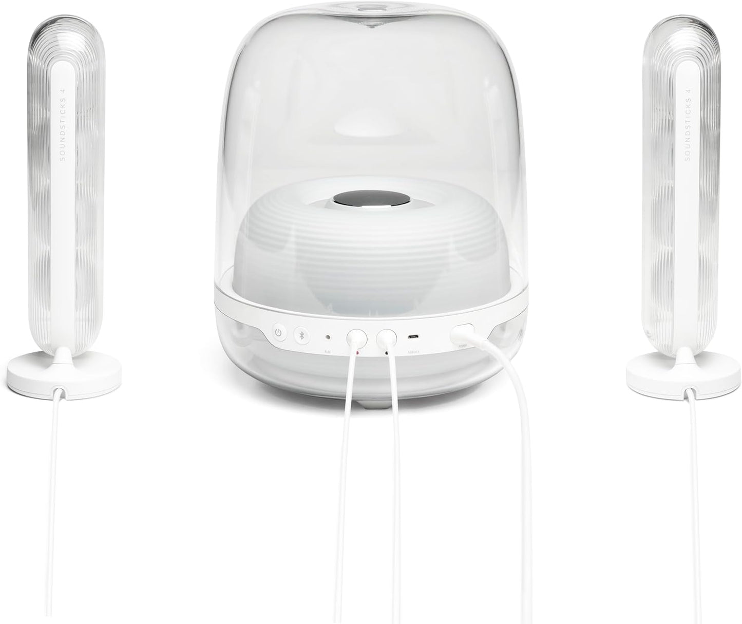 Harman Kardon SoundSticks 4 Bluetooth Speaker System, Black (HKSOUNDSTICK4BLKAM)