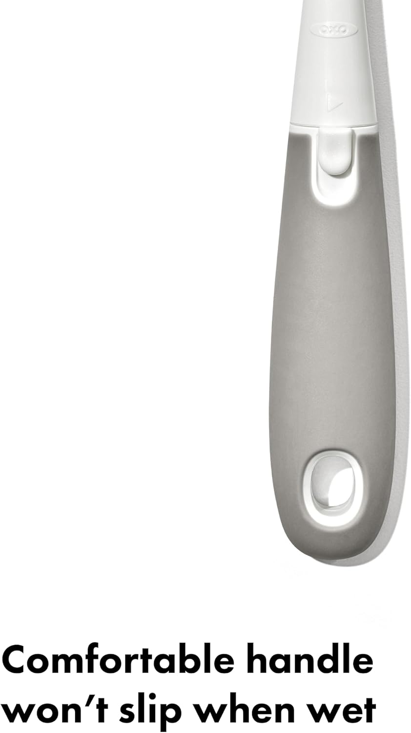Oxo Tot Bottle Brush with Nipple Cleaner and Stand, Gray
