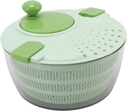 Salad Spinner, Fruit And Vegetable Wash 4L Vegetable Dryer PP Salad Spinner Small Salad Spinner with 2 Lid Locks for Home Kitchen Green