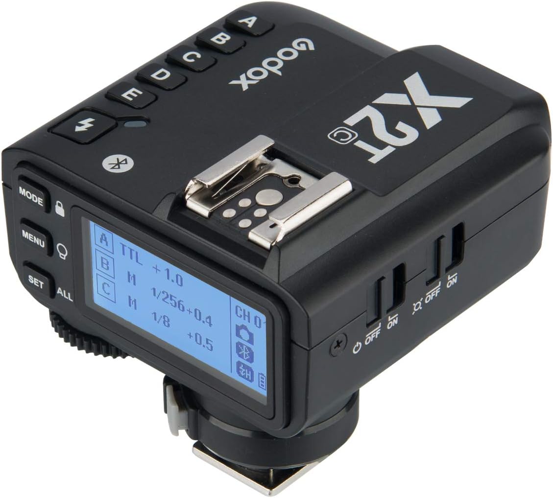 Godox 2pcs TT600 HSS 1/8000S 2.4G Wireless GN60 Flash Speedlite Built in Godox X System Receiver with X2T-C Trigger Transmitter Compatible Canon Camera