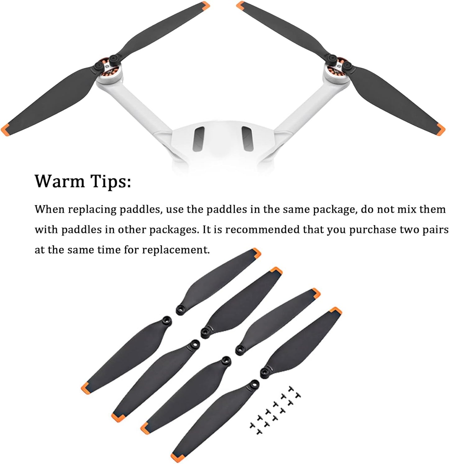 DJI Mavic Mini 3 Pro Propellers - 24 PCS Replacement Blades Compatible With Mini 3 Pro Drone - Low-Noise, Quick-Release Props Accessories